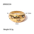 Hollow Cubic Zirconia Ring - DippedShop Wholesale - #0515