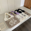 Casual Letter Elephant Knitted Shoulder Bag 6W10BBG1791