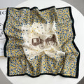 Floral Silk Square Scarf - DippedShop Wholesale - #3715
