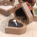 Heart Wooden Ring Box - DippedShop Wholesale - #2259