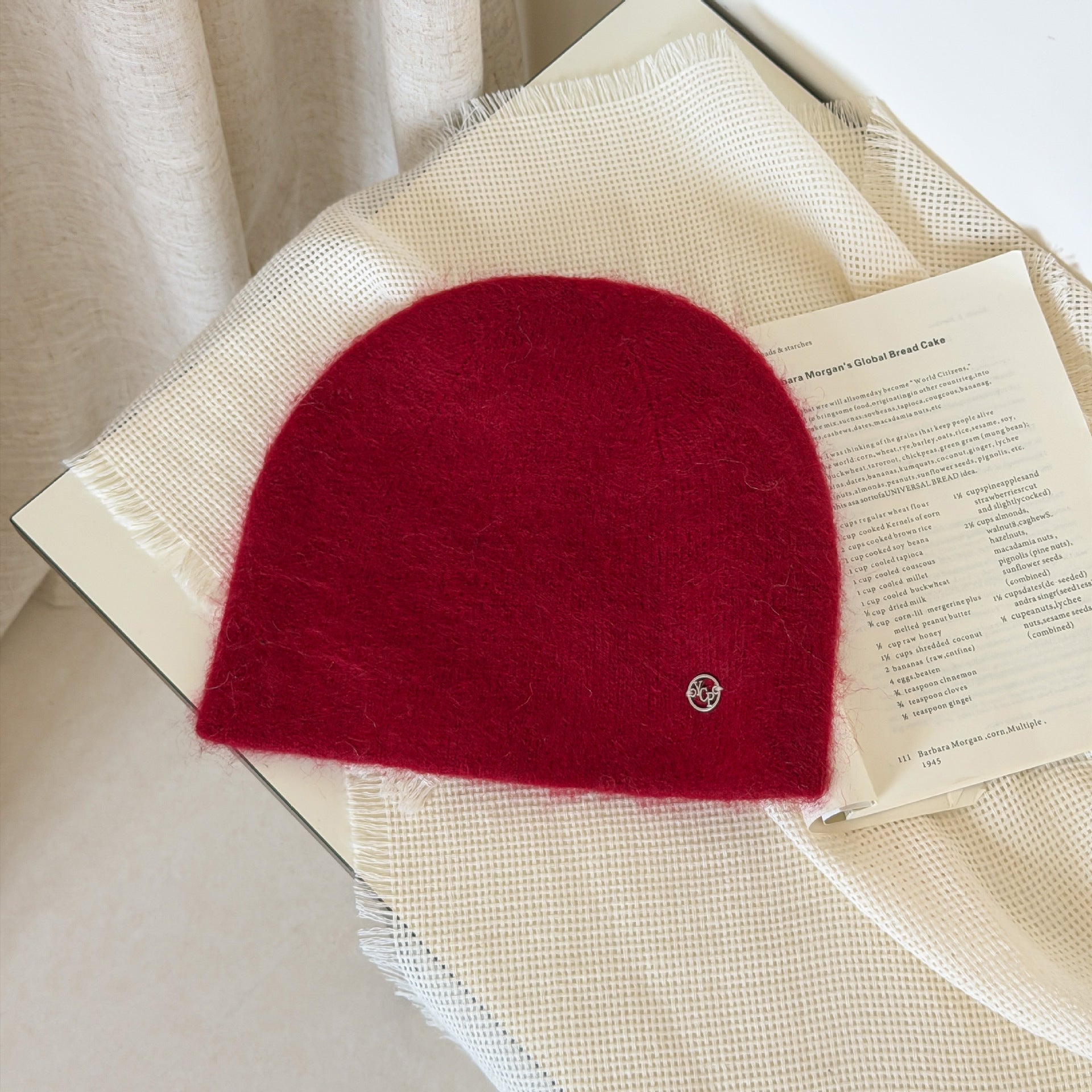Slouchy Solid Color Warm Knit Beanie Hat 6W6HAT659