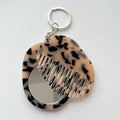 Simple Solid Color Oval Portable Hair Combs MK2BLM6C5CB86