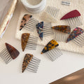 Triangle Acetate Insert Comb Hair Clip MK2MBEP6W6HPN14