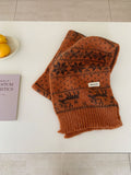 Jacquard Wool Blend Scarf - DippedShop Wholesale - #8995