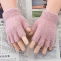 Convertible Fingerless Faux Fur Gloves - DippedShop Wholesale - #6275