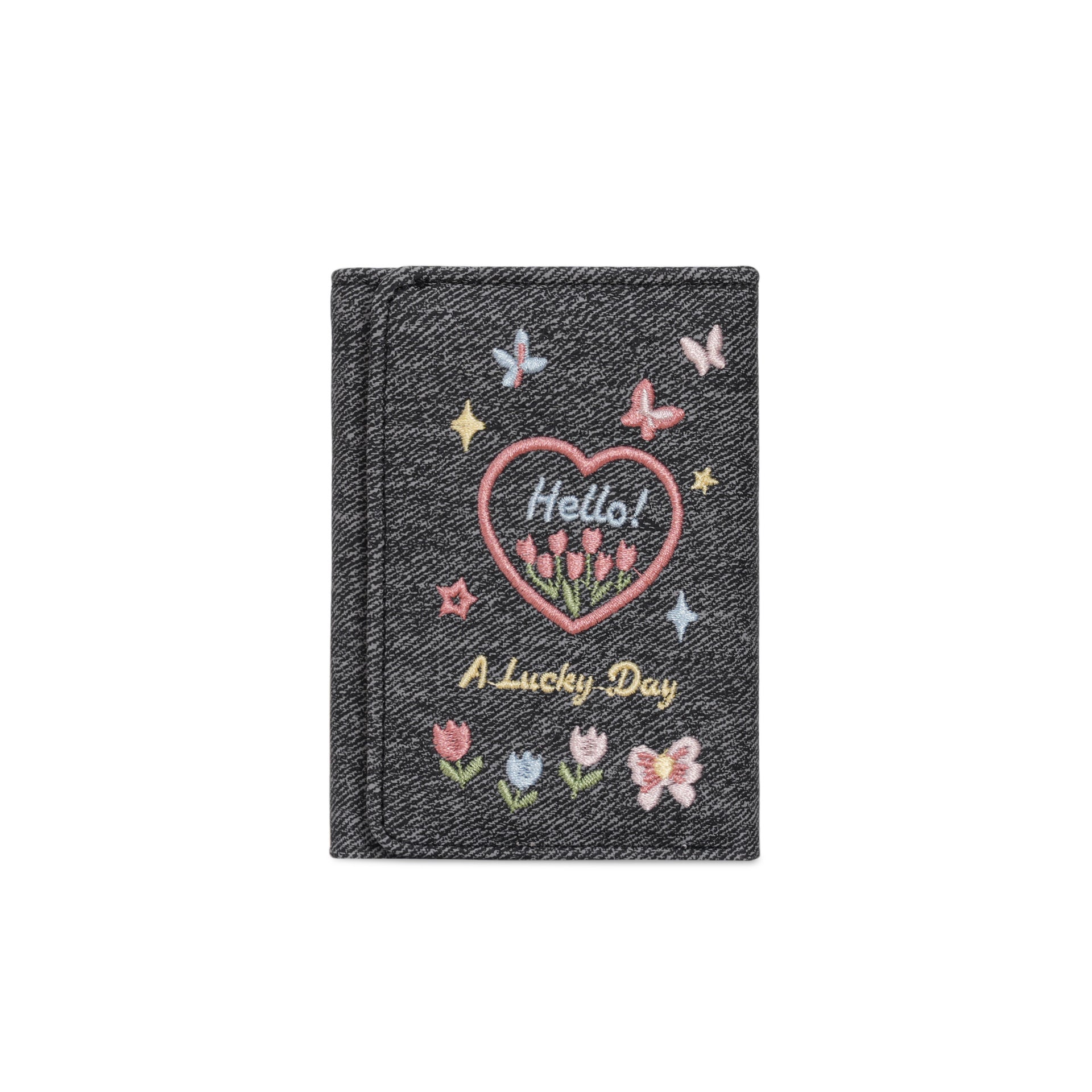 Stylish Floral Bowknot Embroideries Portable Coin Purse 6S10BWB155