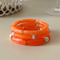 Vintage Bead Bamboo Tube Elast - DippedShop Wholesale - #5491