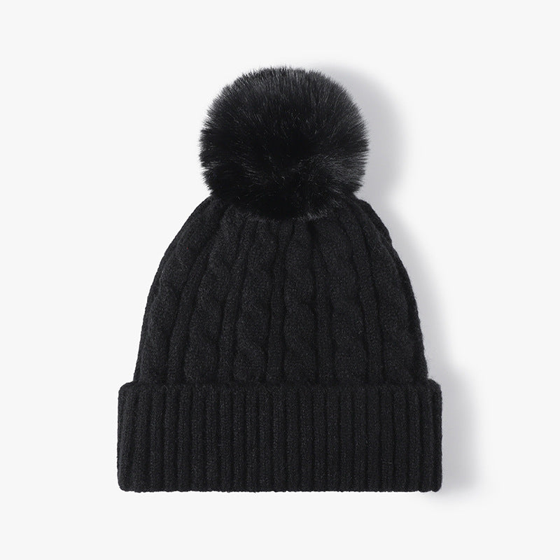 Cable Knit Pompom Beanie - DippedShop Wholesale - #6531