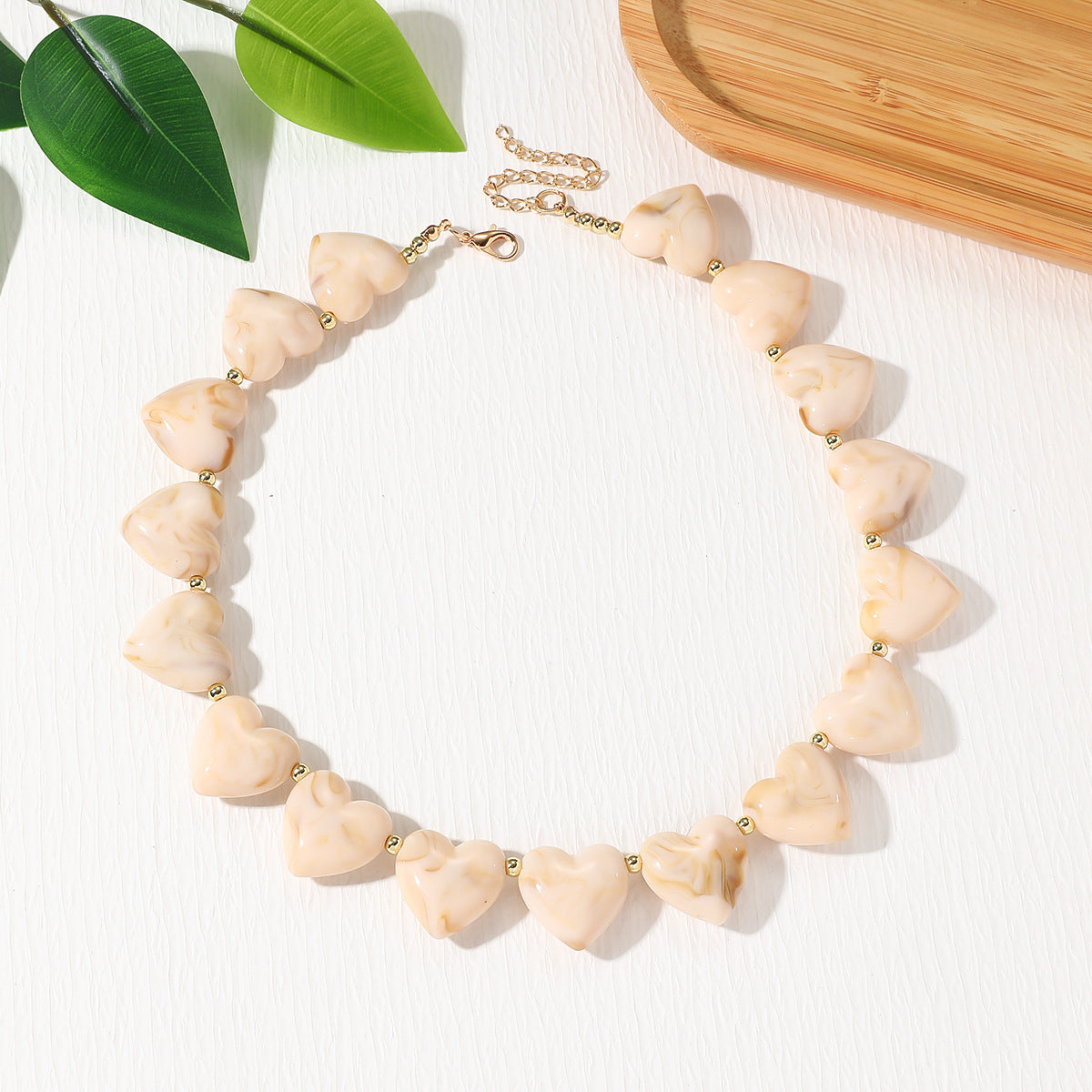 Retro Heart Statement Necklace - DippedShop Wholesale - #9187