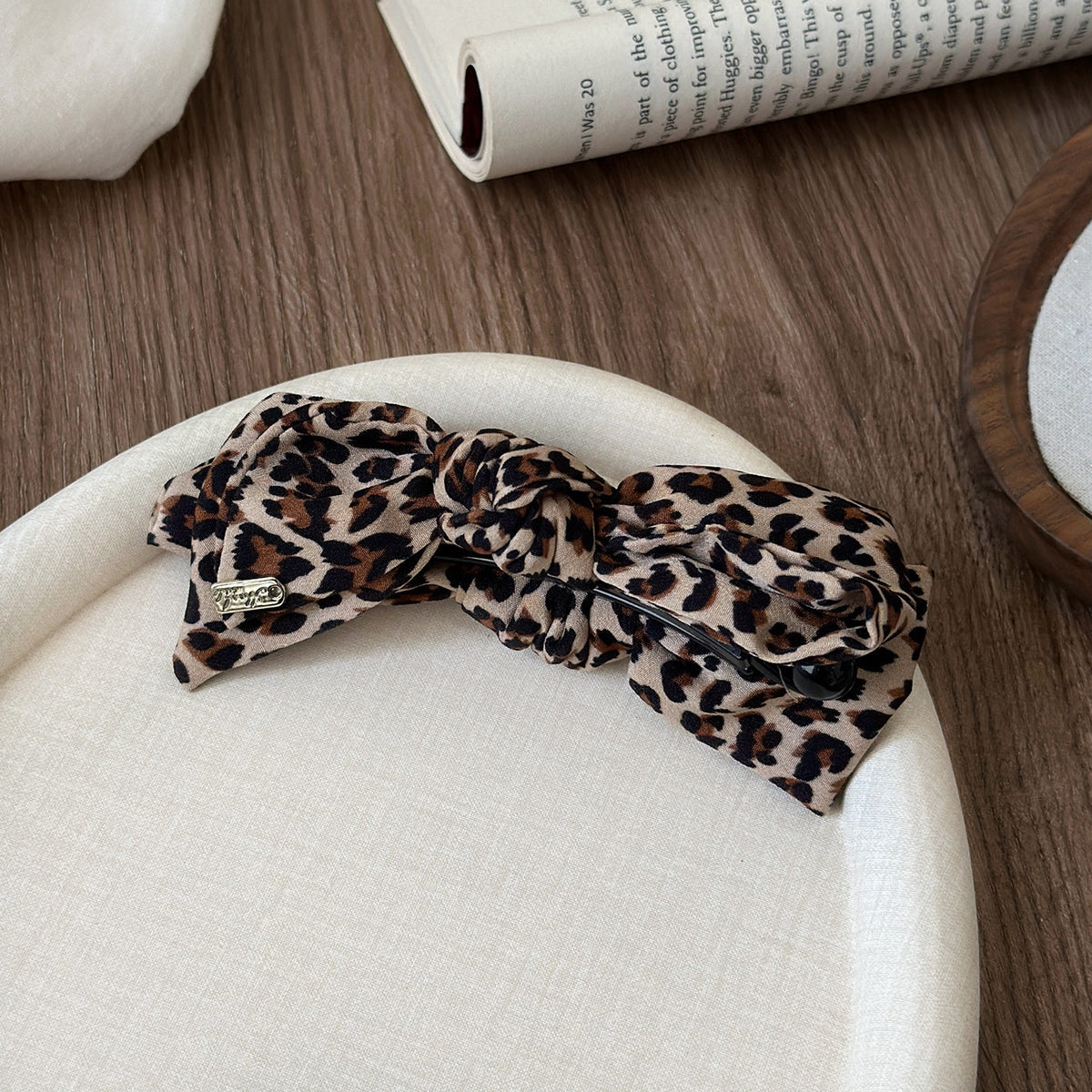 Trendy Leoaprd Print Vertical Banana Hair Clip 6W6HCP1670