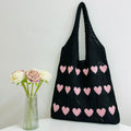Love Pattern Knit Tote - DippedShop Wholesale - #1587