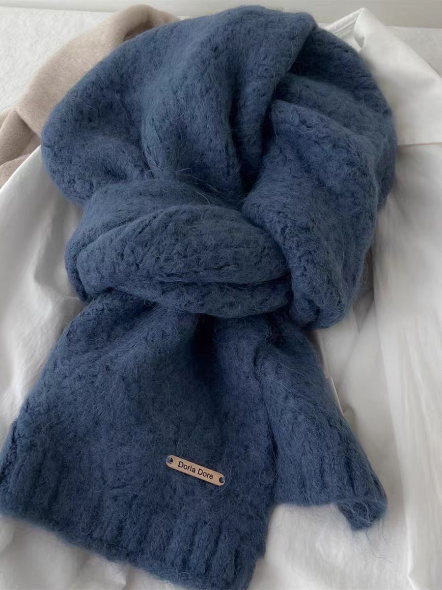 Solid Color Knit Scarves - DippedShop Wholesale - #7139