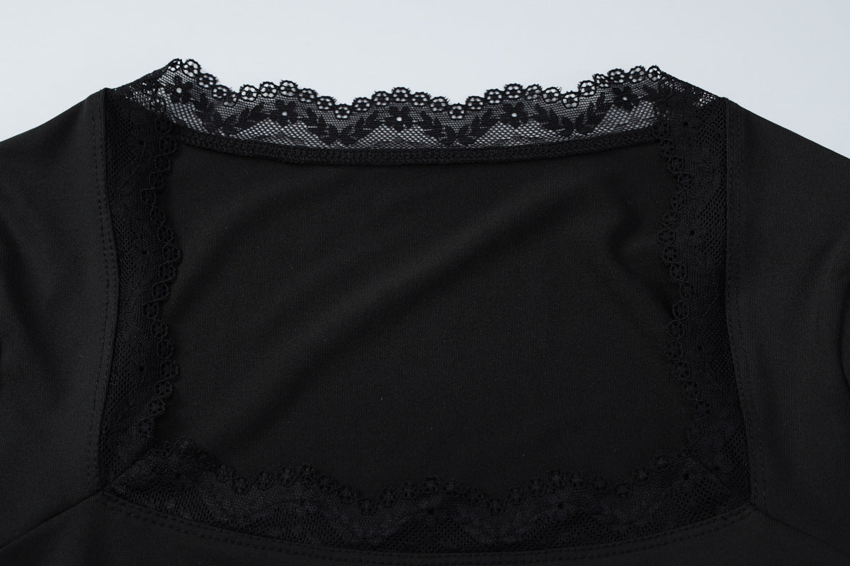 Elegant Lace Trim Top - DippedShop Wholesale - #3107