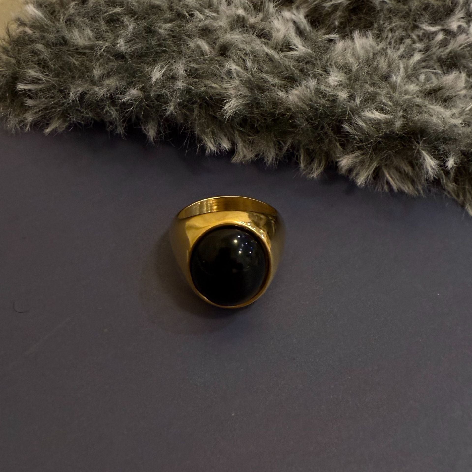Oval Agate Statement Ring - DippedShop Wholesale - #0371