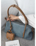 (No Mini Bag)Denim Large Capacity Color Block Shoulder Bag 6W10BBG1873