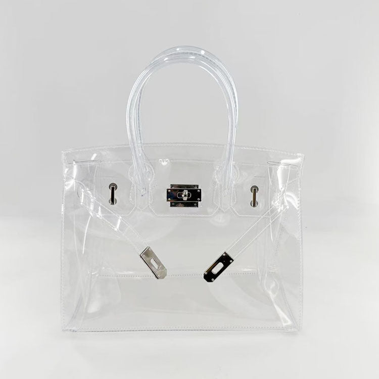 Jelly Clear Tote Stadium Approved Shoulder Bag 6W10BBG2123