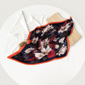 Pleated Floral Neckerchief Scarf - DippedShop Wholesale - #0627