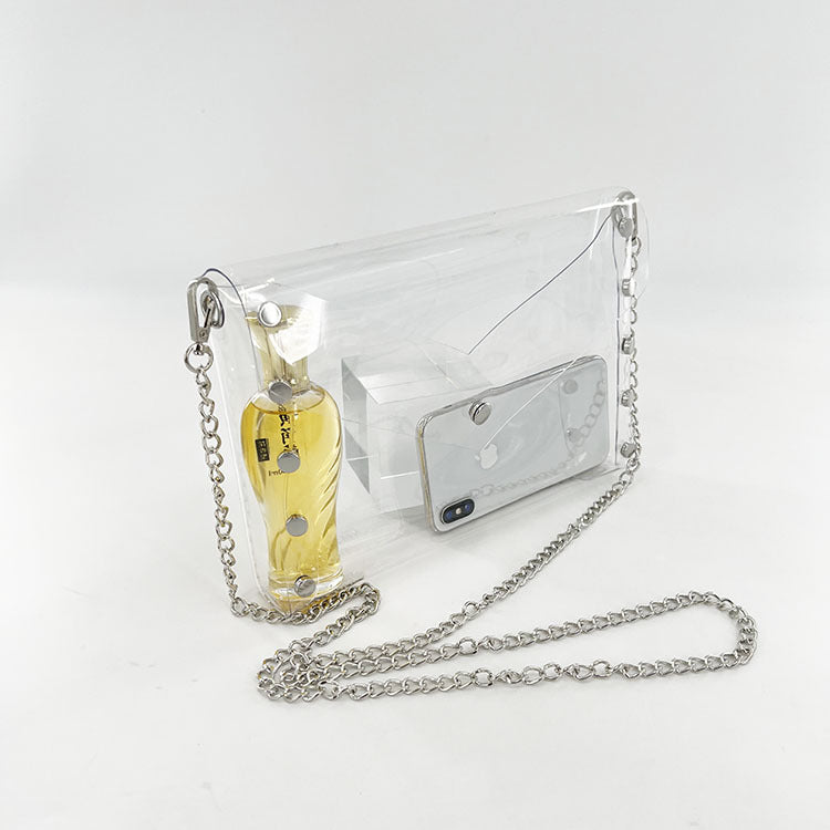 Fashion Clear PVC Envelope Clutch Shoulder Bag 6W10BBG2119