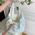 Solid Color Pleated Shoulder Bag - DippedShop Wholesale - #3267