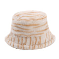 Trendy Zebra Print Color Block Warm Bucket Hat 6W6HAT815