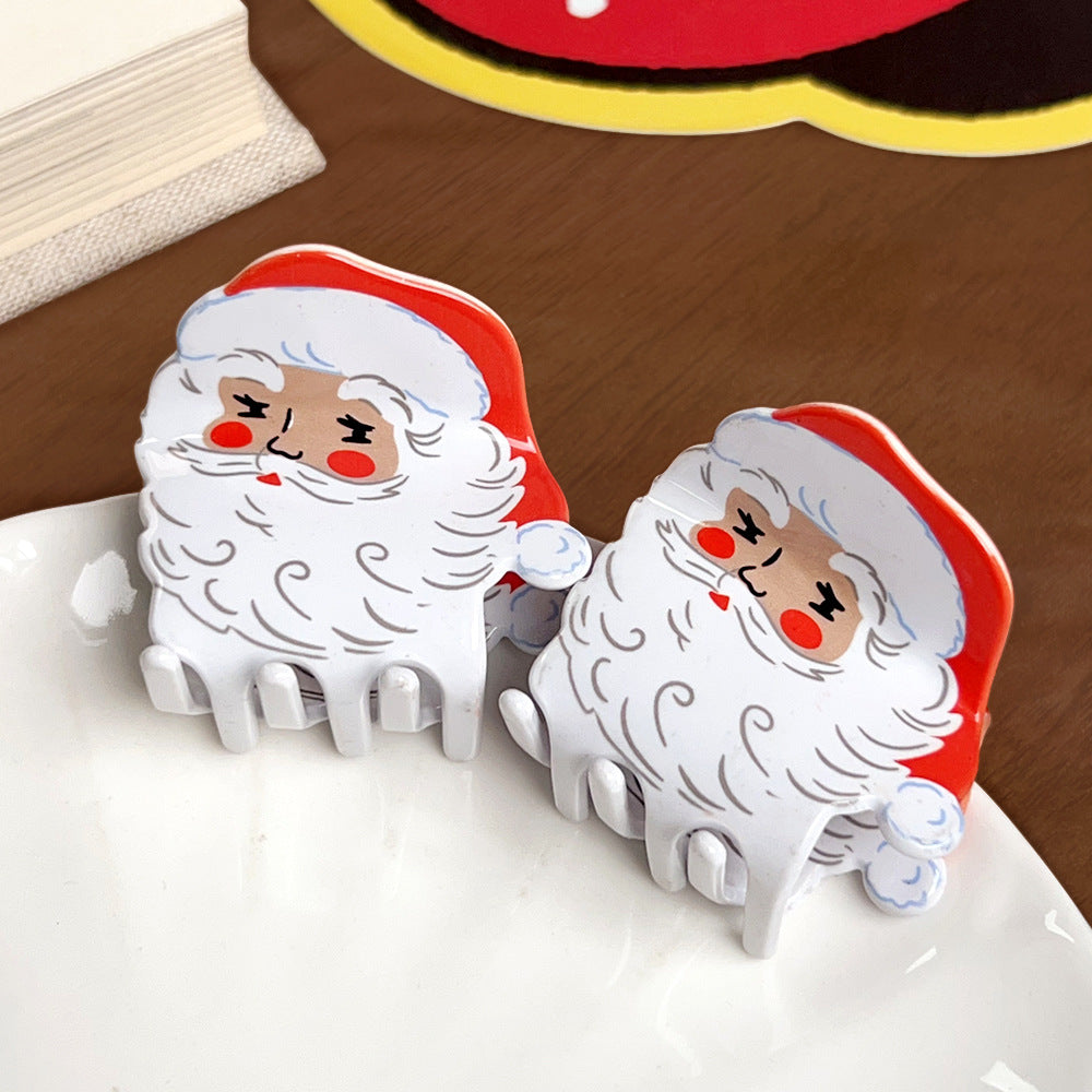 Santa Claus Hair Claw - DippedShop Wholesale - #7763