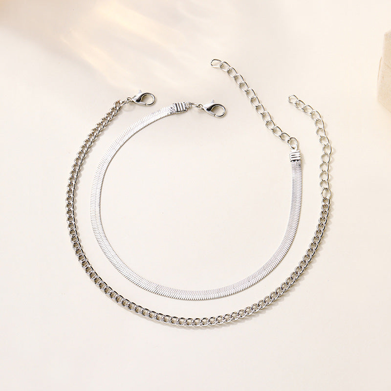 Minimalist Gold Plated Double - DippedShop Wholesale - #8803