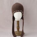 Pearl Rhinestone Angora Trapper Beanie 6W6HAT698
