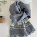 Fair Isle Knit Scarf - DippedShop Wholesale - #7763