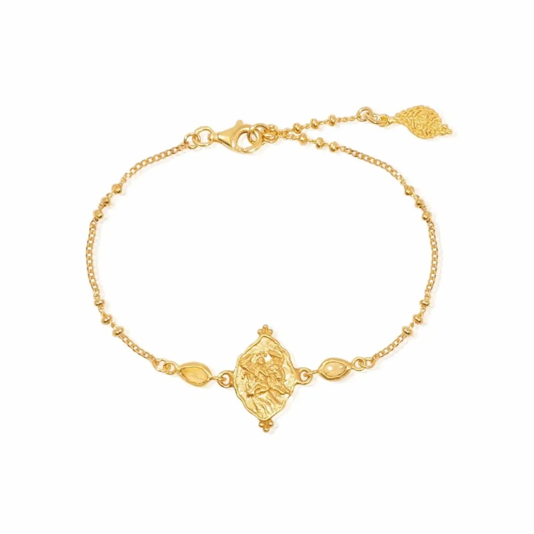 Vintage Rhinestone Star Moon Bracelet - DippedShop Wholesale - #1763