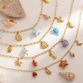 Gold Plated Shell Necklace - DippedShop Wholesale - #4483