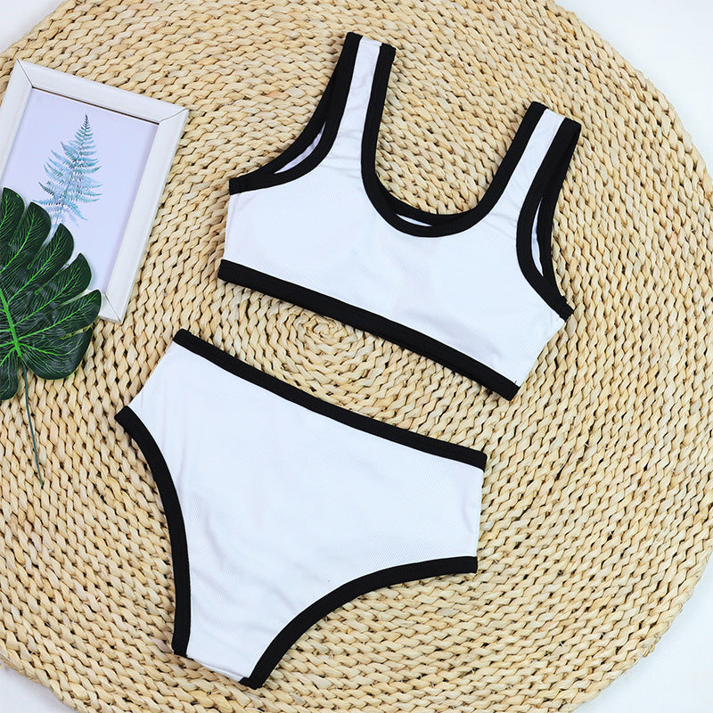 Color Block Sporty Bikini - DippedShop Wholesale - #0307