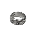 Vintage Punk Silver Plated Cross Statement Ring 6W6JRG292