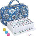 Vintage Floral Print Large Capacity Makeup Bag 6S10BOB1038