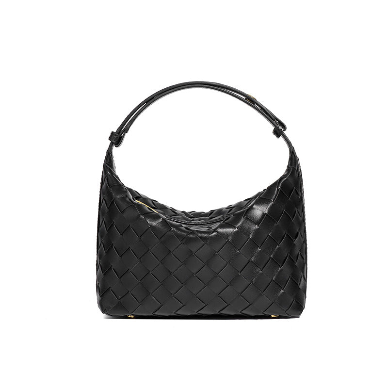 Minimalist Solid Color Woven Mini Handbag 6W10BBG2420