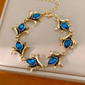 Vintage Rhinestones Floral Stones Droplet Pendant Necklace 6W6JNC897