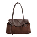 Minimalist Color Contrast Large Capacity Shoulder Bag 6W10BBG2412