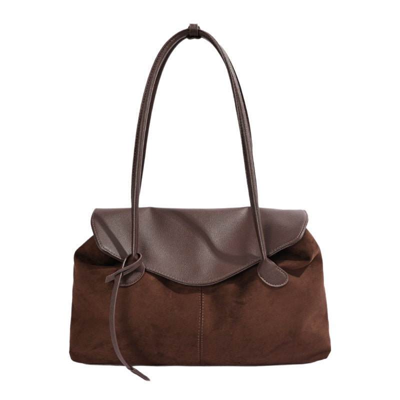Minimalist Color Contrast Large Capacity Shoulder Bag 6W10BBG2412