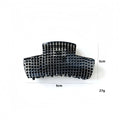 Minimalist Solid Color Plaid Acetate Hair Claw 8AS6HCP323T