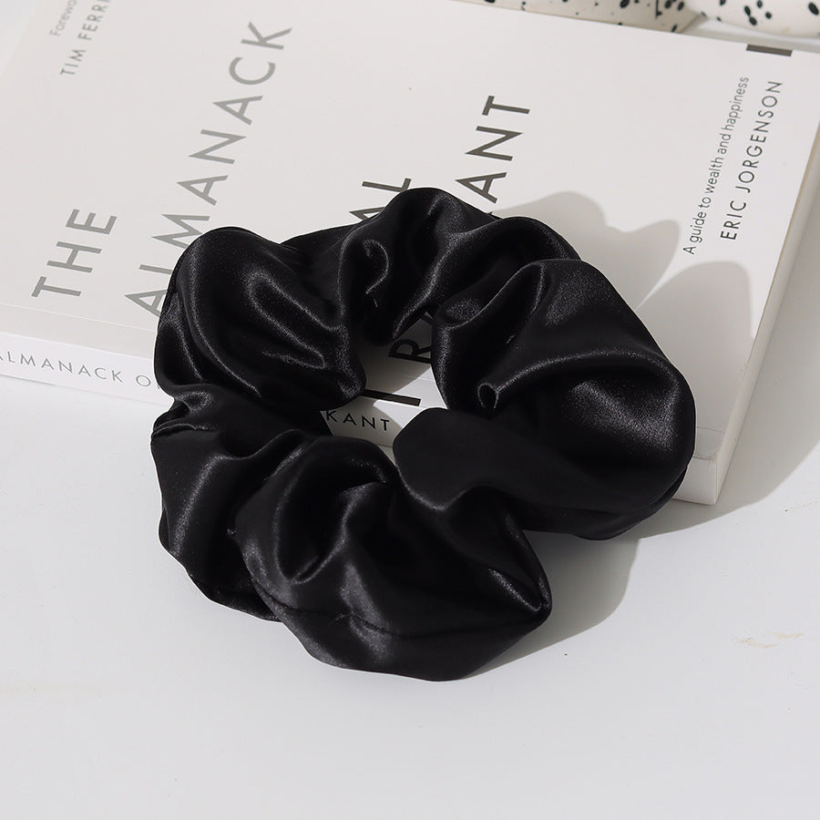 Simple Solid Color Silk Hair Scrunchies 6W6HSR330