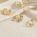 Minimalist Gold Plated Zirconi - DippedShop Wholesale - #3123