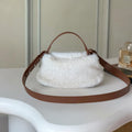 Cute Fluffy Faux Fur Dumpling Crossbody Bag 6W10BBG2389