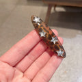 Vintage Leopard Amber Star Rhinestone Hair Clip 6W6HPN105