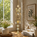 Elegant Butterfly Pendant Crystal Sun Catcher Wind Chime 6H7HLS205