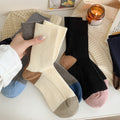 Minimalist Striped Color Block Knit Slouchy Socks 6W8FSO706