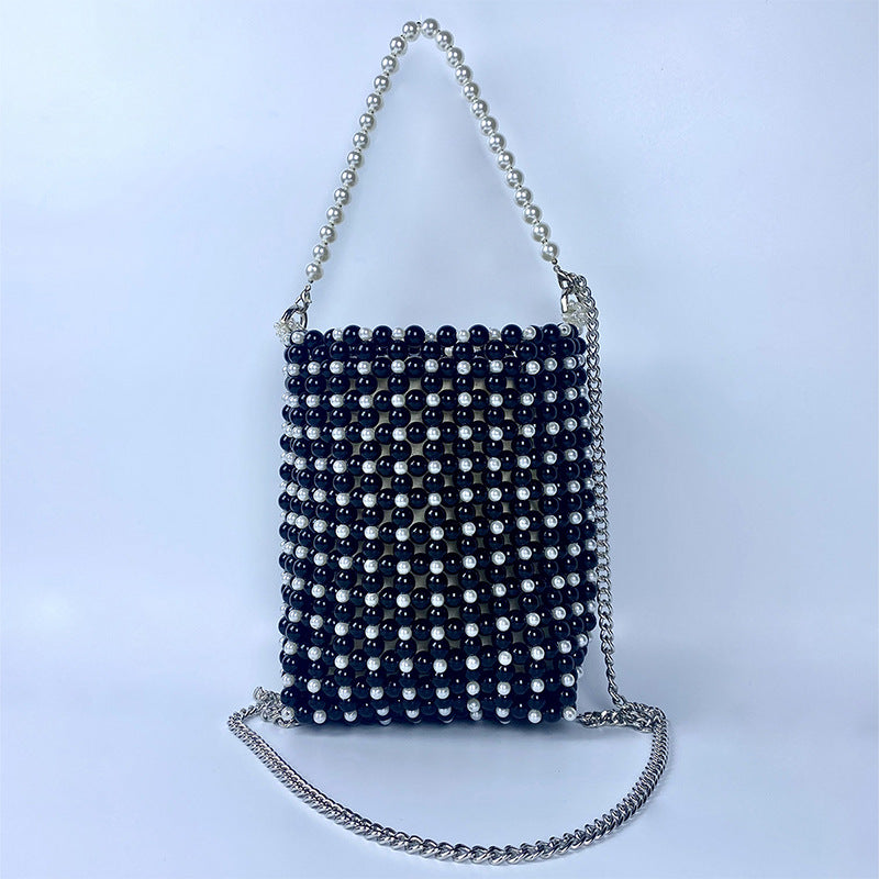 Handmade Pearl Beaded Handbag - DippedShop Wholesale - #7251
