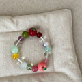 Cute Colorful Bead Apple Stretchy Bracelet 6W6JBR379