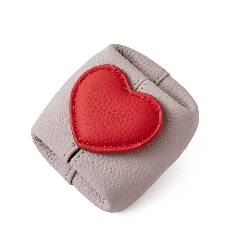 Cute 3D Heart Patch Mini Coin - DippedShop Wholesale - #9427