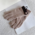 Button Decor Touchscreen Gloves - DippedShop Wholesale - #7171