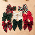 Plaid Bow Knot Hair Clips - DippedShop Wholesale - #6723