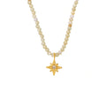 Zirconia Starburst Choker Necklace - DippedShop Wholesale - #9283